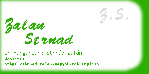 zalan strnad business card